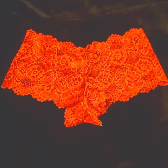Ksclassyass panty red boyshorts, Elegant lace design - Picture 1 of 2